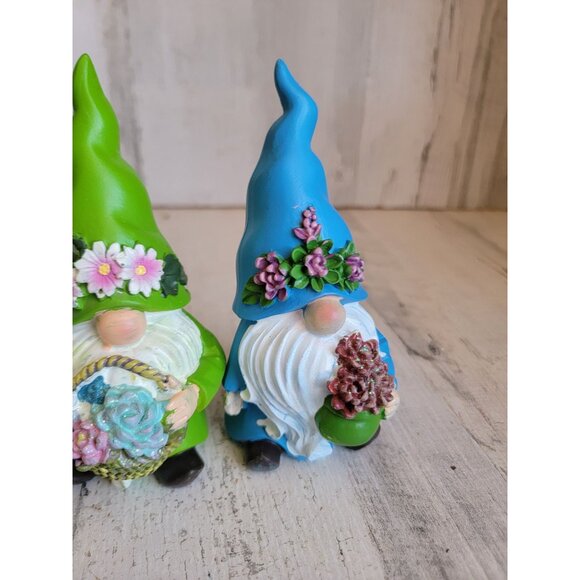 Gnome spring flower welcome set cute figure decor Easter - Picture 4 of 7